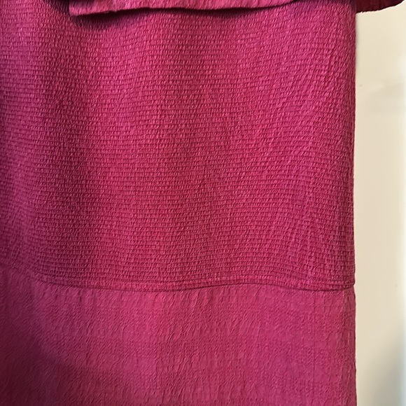 CITY WEAR | Vintage Elegant Burgendy Rayon Women's Skirt Set - Picture 4 of 16